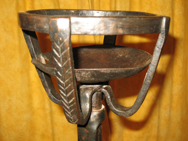 Pair of 18th century wrought iron andirons Origin Périgord