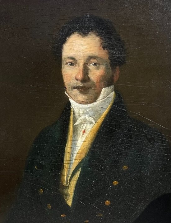19th century French school, portrait of a young man.