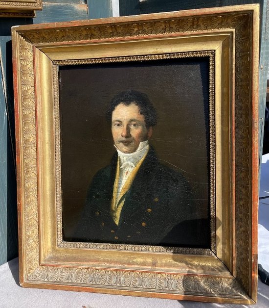 19th century French school, portrait of a young man.