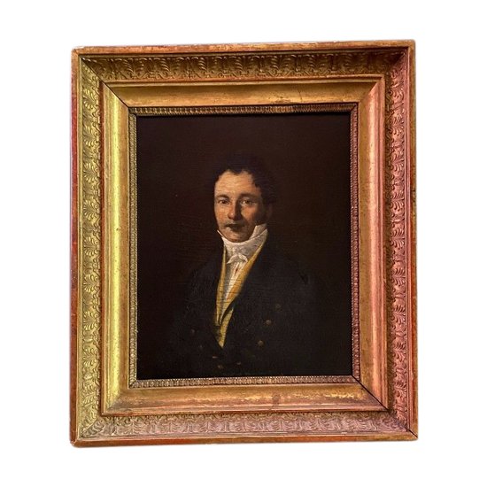 19th century French school, portrait of a young man.