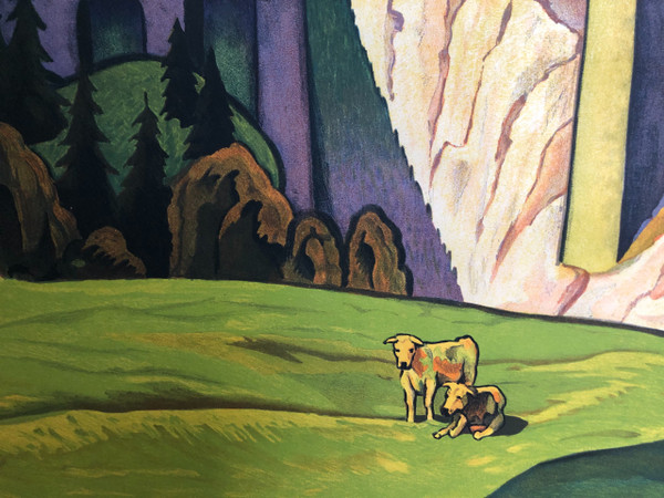 Affiche Berne Loetschberg Simplon Suisse 1931 par Eugen Henziross