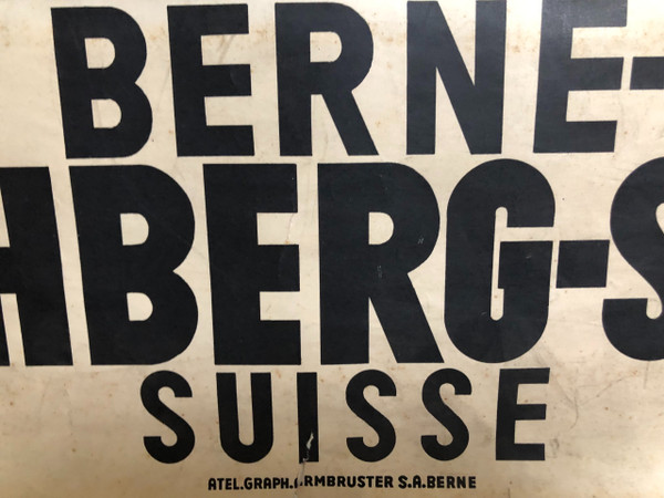 Affiche Berne Loetschberg Simplon Suisse 1931 par Eugen Henziross