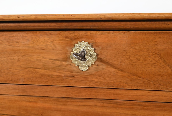Commode Écritoire en Noyer, époque Restauration – 1ère Partie XIXe