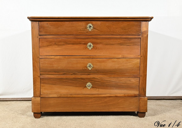 Commode Écritoire en Noyer, époque Restauration – 1ère Partie XIXe