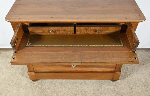 Commode Écritoire en Noyer, époque Restauration – 1ère Partie XIXe