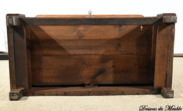 Commode Écritoire en Noyer, époque Restauration – 1ère Partie XIXe