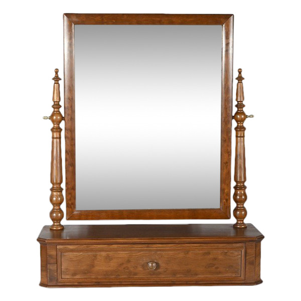 Mahogany Psyche mirror - Mid-19th century