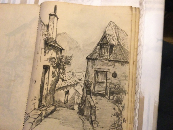 Notebook of 63 drawings André BERONNEAU