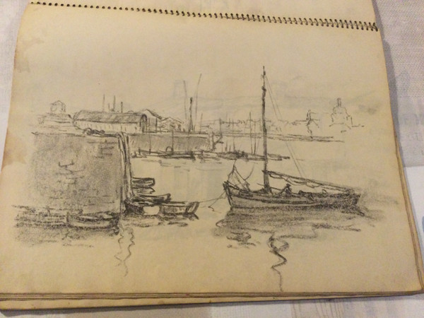 Notebook of 63 drawings André BERONNEAU
