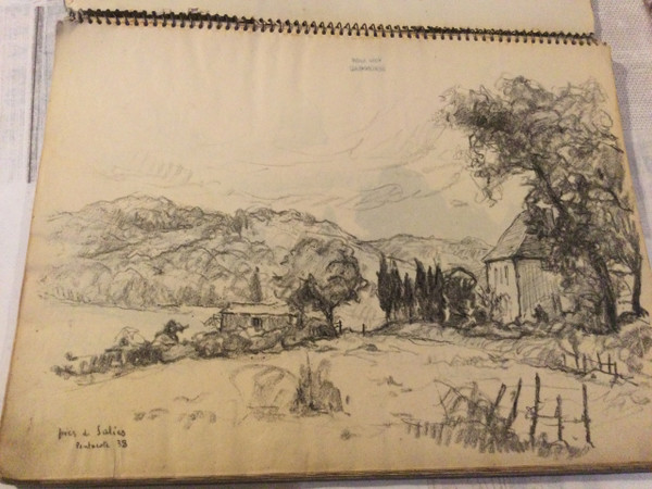 Notebook of 63 drawings André BERONNEAU