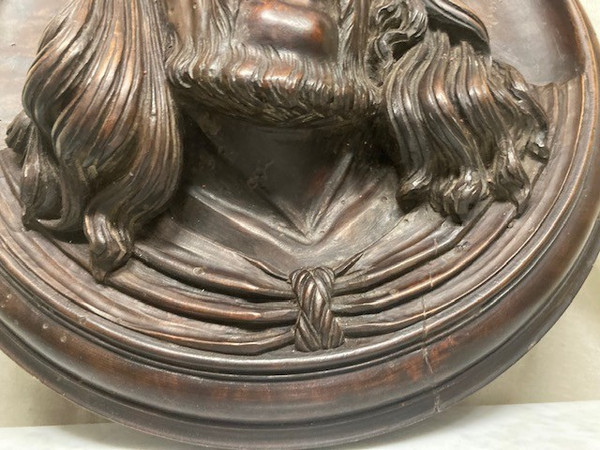 Ancient 18th century sculpture “Christ The Passion” in walnut size: 36 cm