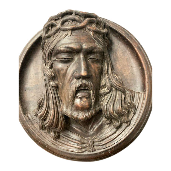 Sculpture ancienne du 18ème siècle « Christ La Passion » en noyer dimension : 36 cm