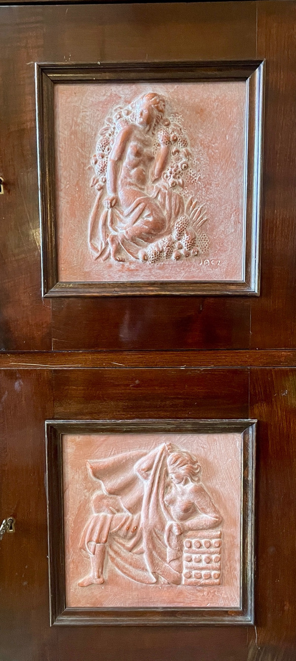 Buffet Art Déco à l’allégorie des Quatre Saisons, XXe siècle 