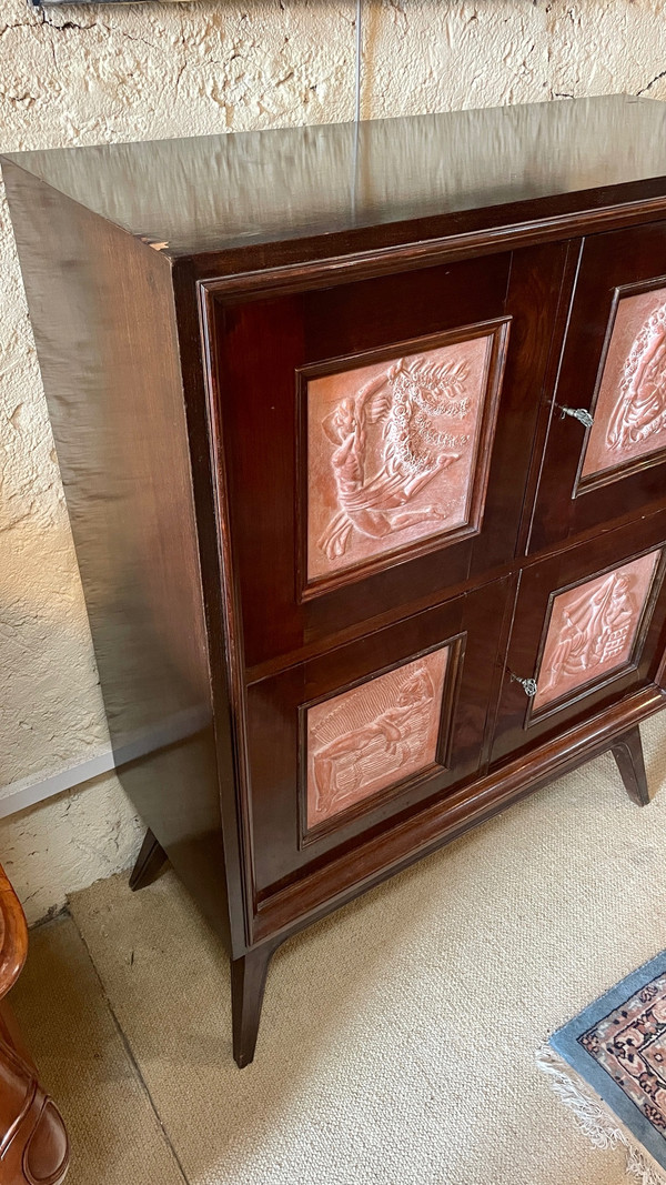 Buffet Art Déco à l’allégorie des Quatre Saisons, XXe siècle 