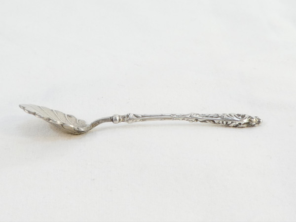 Charming double salerons with solid silver spoons Albert CHAPUS
