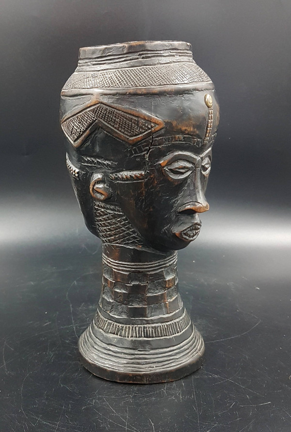 Coppa da vino Janus dalm, popolo Kuba, D.R.C.