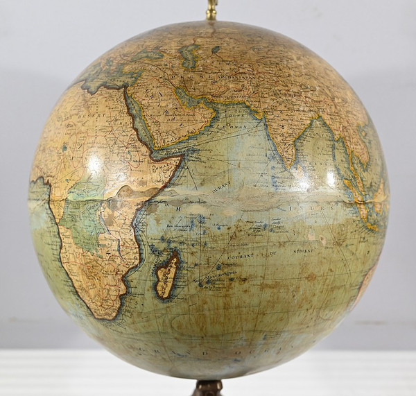 Globo in carta litografata e fusione, J.Lebègue & Cie - Fine XIX secolo