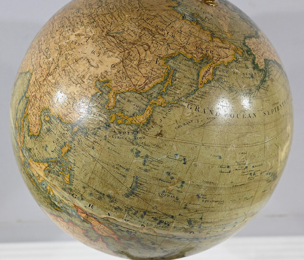 Globo in carta litografata e fusione, J.Lebègue & Cie - Fine XIX secolo
