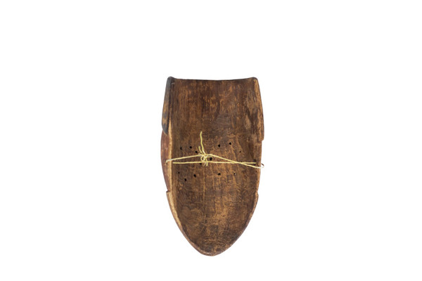 African "Kuba Babuka" mask in wood and pigments. 20th century.