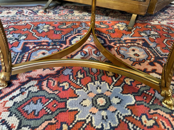 GILDED BRONZE GUERIDON TRIPOD TABLE
