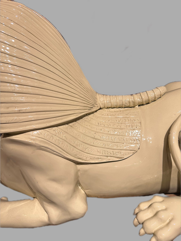 Paire De Sphinx En Bronze émaillé 