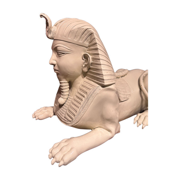 Paire De Sphinx En Bronze émaillé 