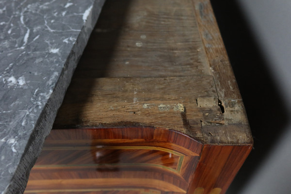  Commode Transition En Marqueterie XVIIIème