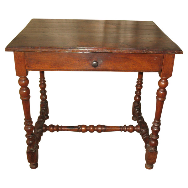 Louis XIV period writing desk with one drawer late 17th century Périgord origin