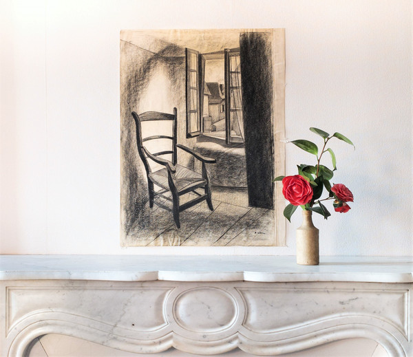  Yvonne Latil Dessin La Chaise