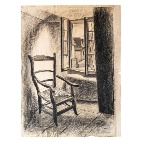  Yvonne Latil Dessin La Chaise