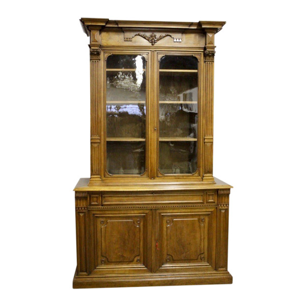 Libreria in noce della fine del XIX secolo