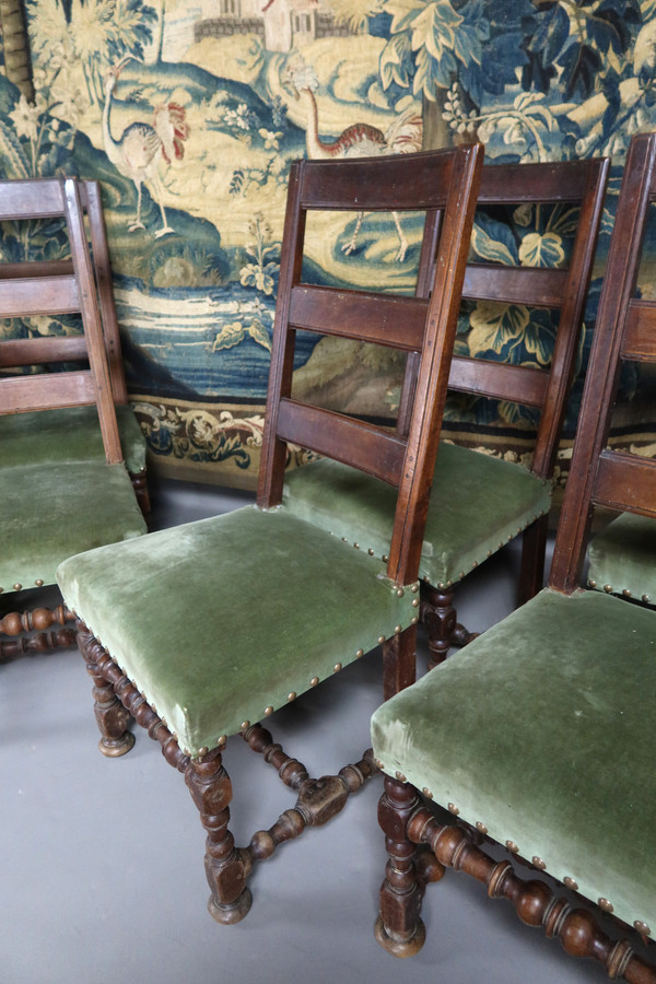 Suite Von Acht Stühlen Louis XIII Epoche XVIII
