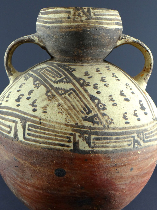 Pérou, Fours De Chançay, Fin Du XIXème Siècle, Huaco à Double Anse Et à La Panse Ventrue .