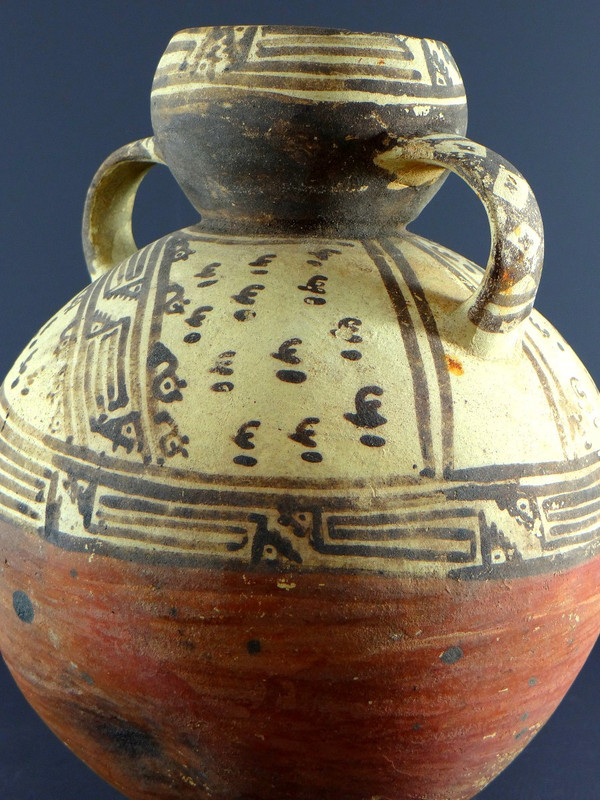 Pérou, Fours De Chançay, Fin Du XIXème Siècle, Huaco à Double Anse Et à La Panse Ventrue .