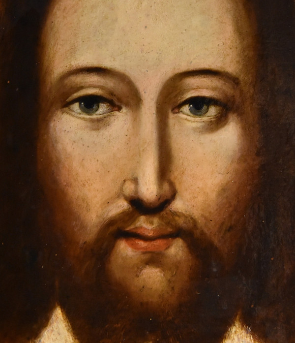 Volto di Cristo come Salvator Mundi, Pittore fiammingo, XVI/XVII secolo