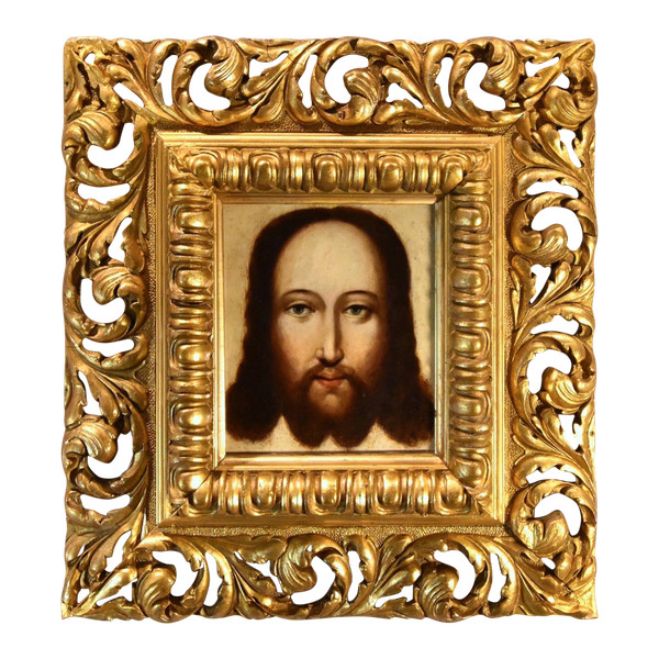 Volto di Cristo come Salvator Mundi, Pittore fiammingo, XVI/XVII secolo