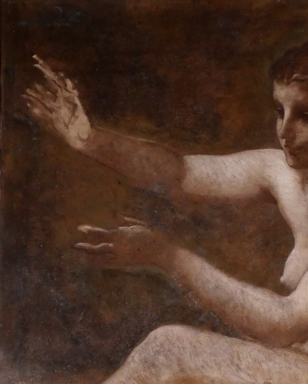 Pierre-Victor GALLAND 1822-1892 Study of a woman for the Figure of Industry for the Paris City Hall