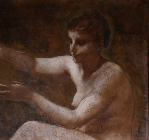 Pierre-Victor GALLAND 1822-1892 Study of a woman for the Figure of Industry for the Paris City Hall