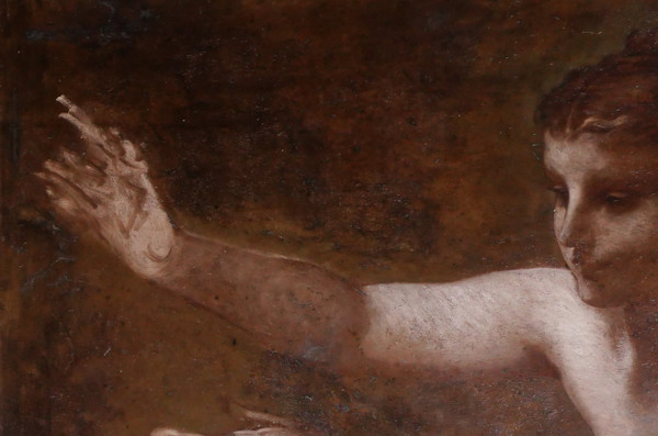Pierre-Victor GALLAND 1822-1892 Study of a woman for the Figure of Industry for the Paris City Hall