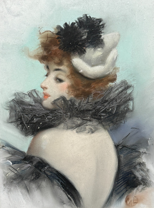Jean De Paleologue - Dit Pal (1855-1942) - Elegant Mit Boa