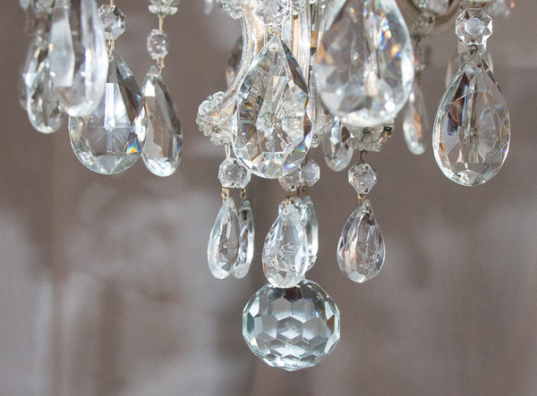 Marie-Thèrese Chandelier In Bohemian Crystal 1950s