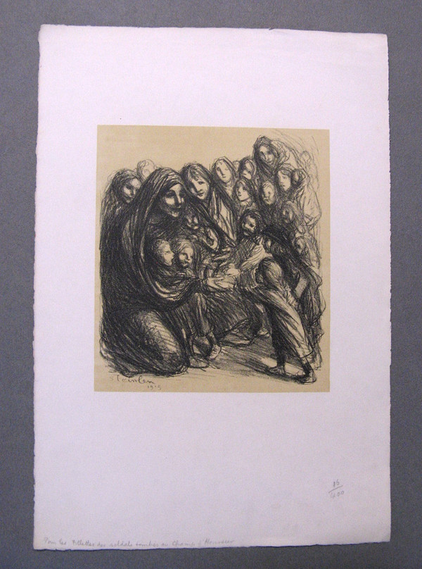 8 Lithographies 1915 Les Meurtrissures De La Grande Guerre. Théophile Alexandre Steinlen.