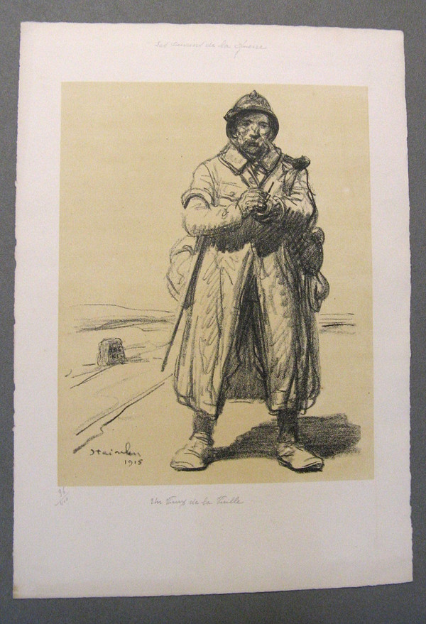 8 Lithographies 1915 Les Meurtrissures De La Grande Guerre. Théophile Alexandre Steinlen.