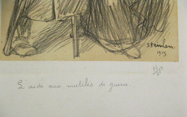 8 Lithographies 1915 Les Meurtrissures De La Grande Guerre. Théophile Alexandre Steinlen.
