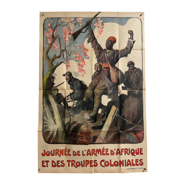 Lucien Jonas- Poster African Army and Colonial Troops Day 1914 1918