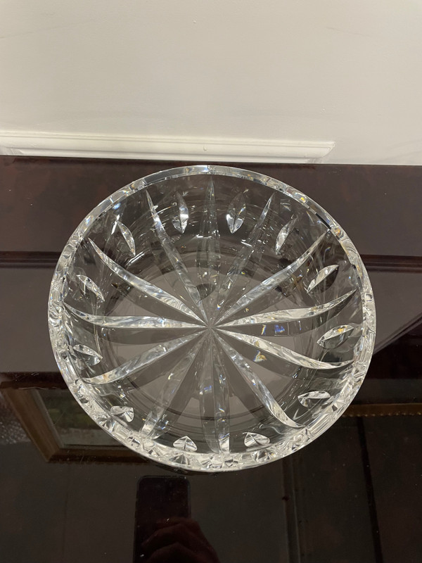Saint Louis - Signed Engraved Crystal Punch Set Salad Bowl + 8 Cups