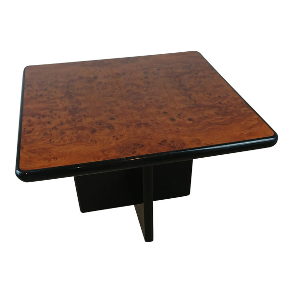 Burr wood coffee table