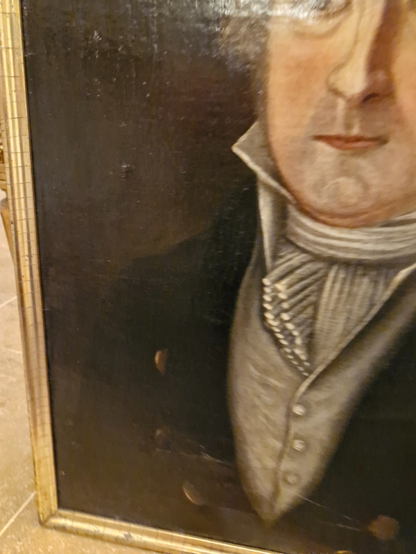 18. Jahrhundert, Porträt eines Mannes, Öl auf Leinwand