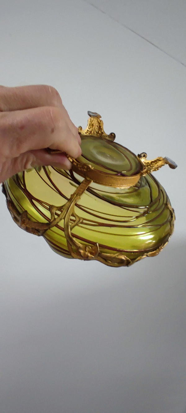 Beautiful art nouveau cut.jugendstil.loetz. Kralik.