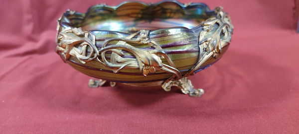 Beautiful art nouveau cut.jugendstil.loetz. Kralik.